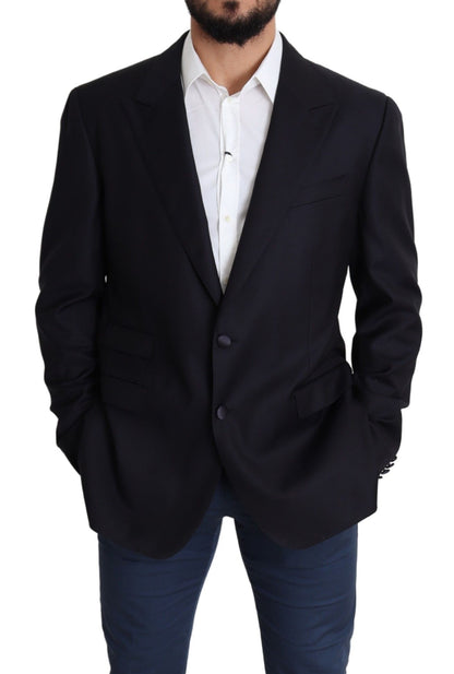 Blazer NAPOLI Dolce & Gabbana en laine noire à simple boutonnage