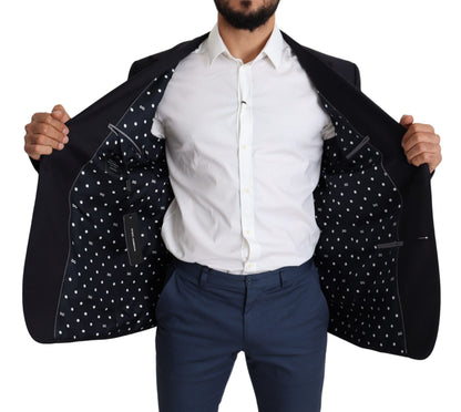 Blazer NAPOLI Dolce & Gabbana en laine noire à simple boutonnage