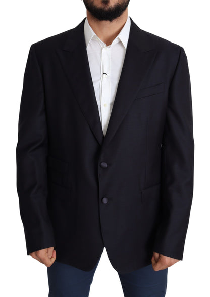 Blazer NAPOLI Dolce & Gabbana en laine noire à simple boutonnage