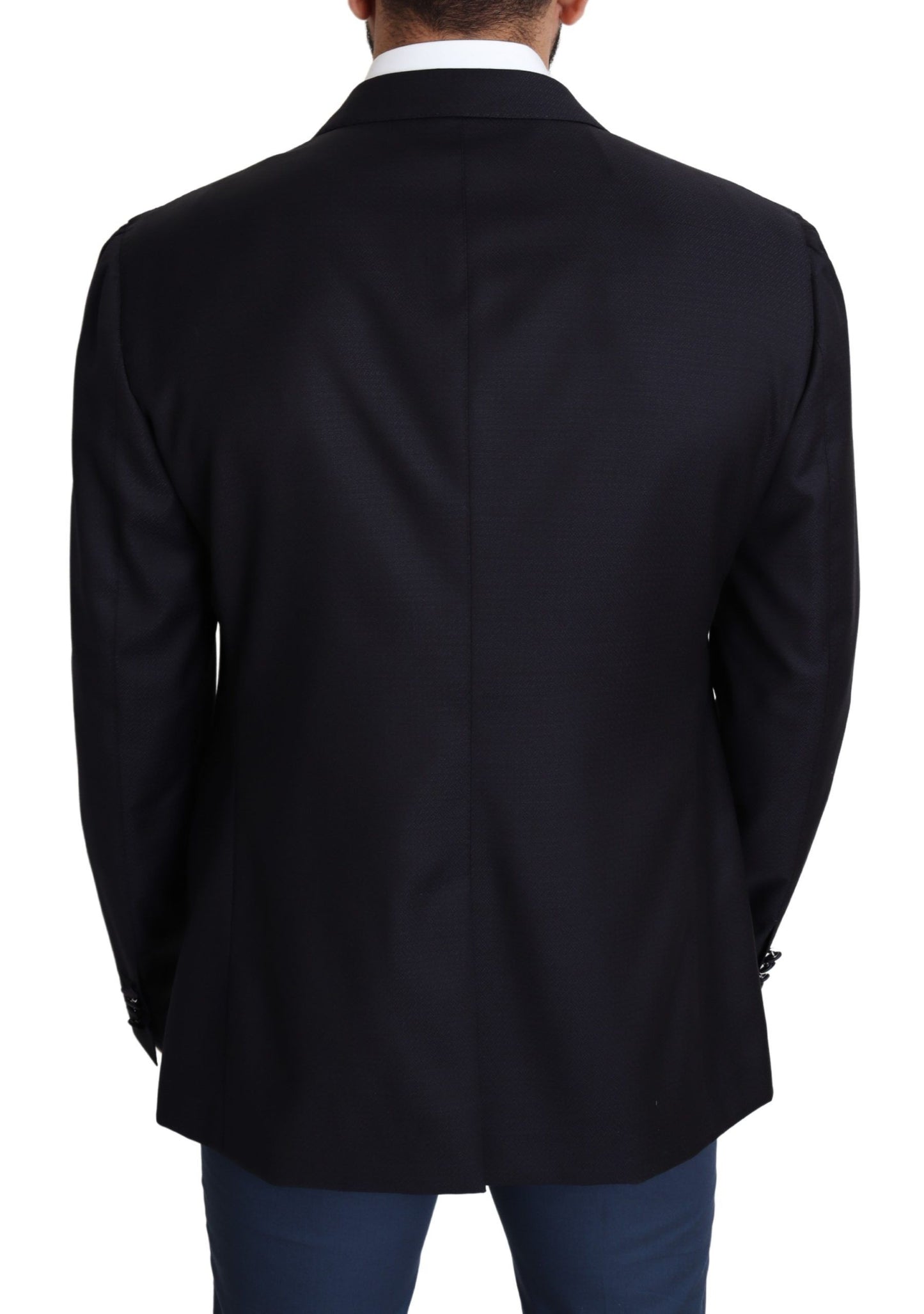 Blazer NAPOLI Dolce & Gabbana en laine noire à simple boutonnage