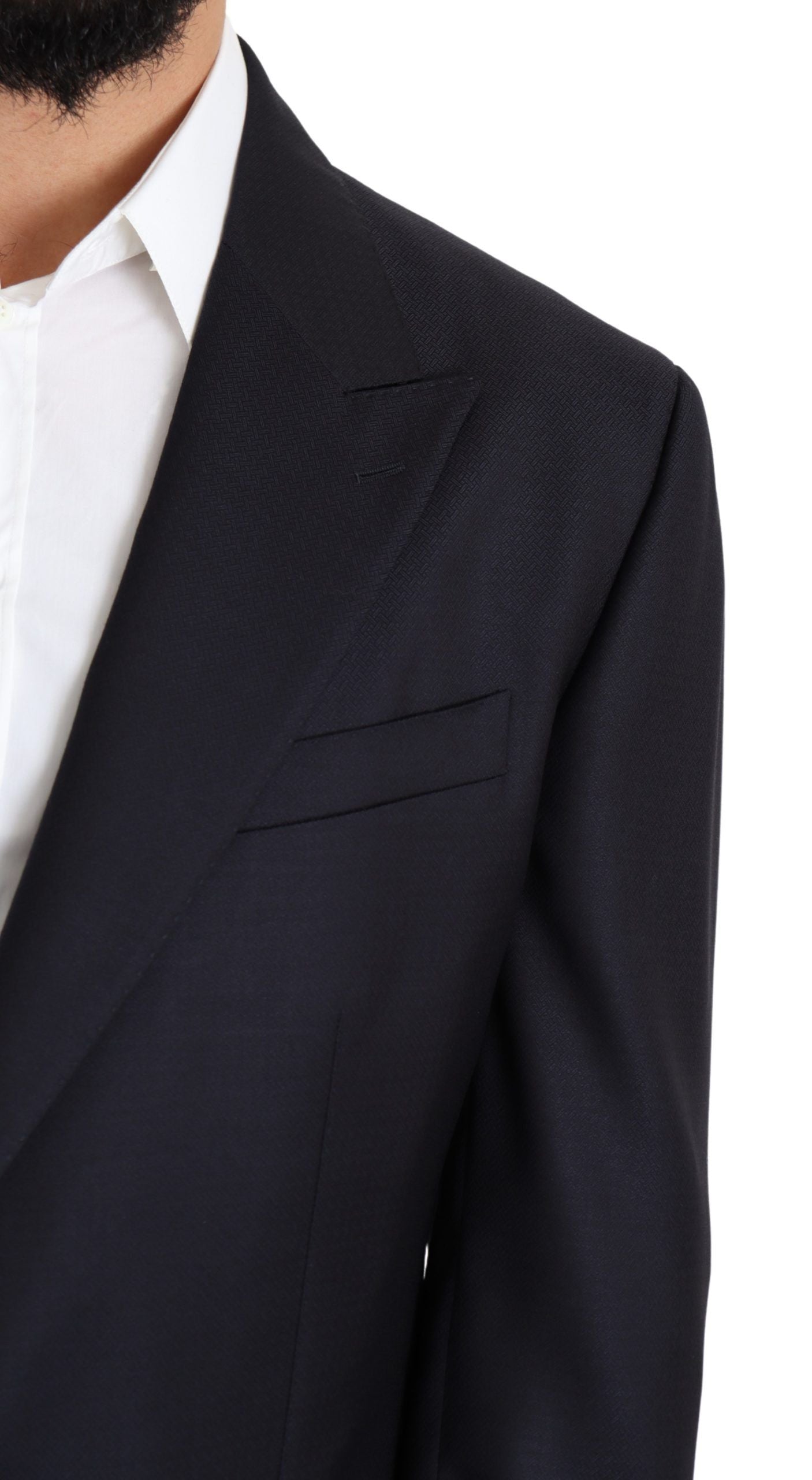 Blazer NAPOLI Dolce & Gabbana en laine noire à simple boutonnage