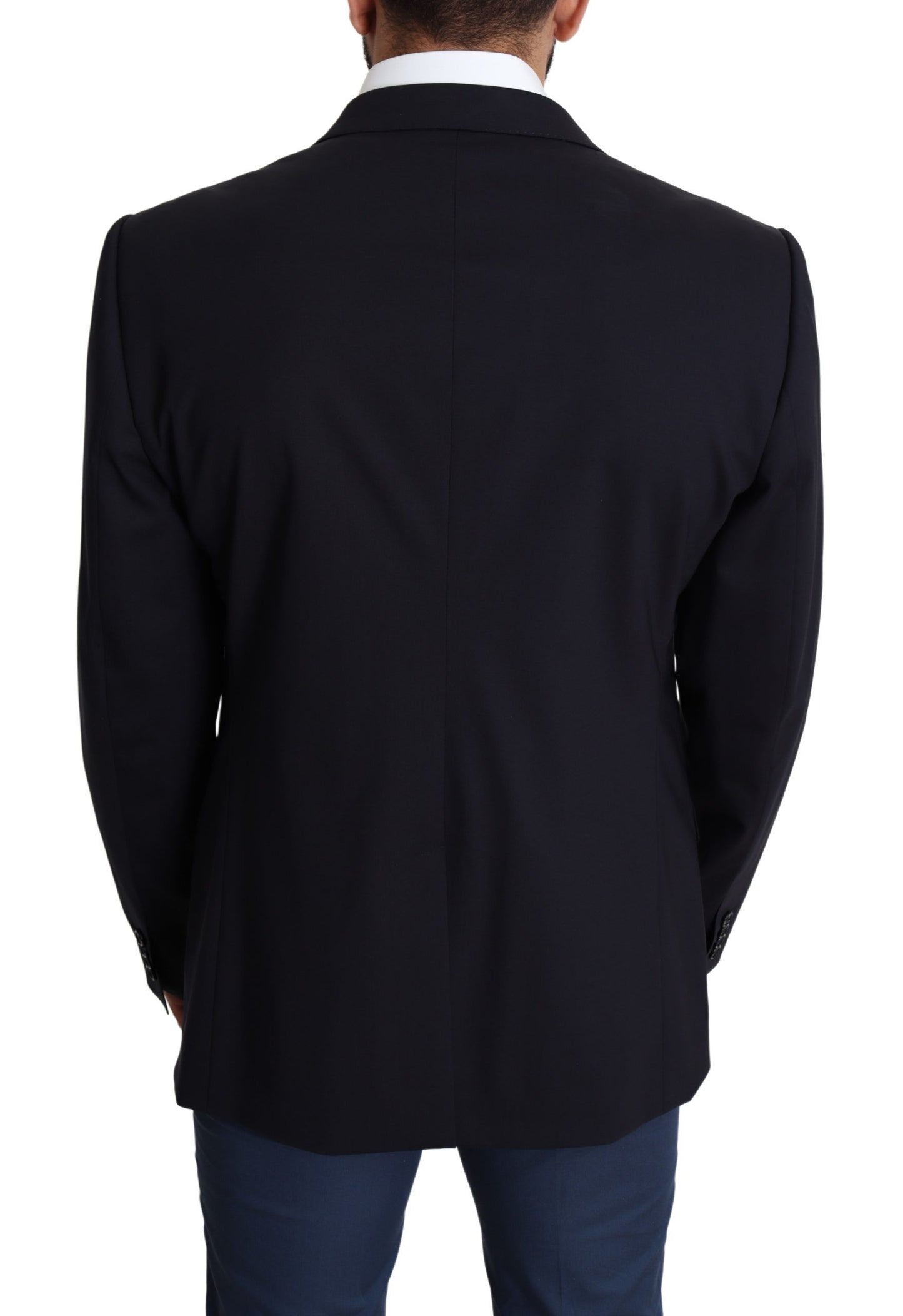 Dolce & Gabbana Manteau Homme en Laine Stretch Noir MARTINI Blazer