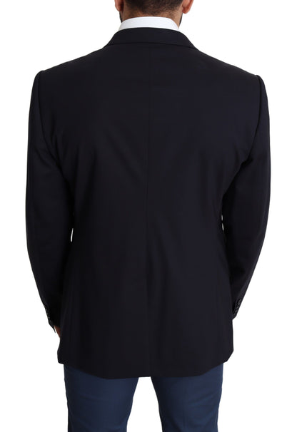 Dolce & Gabbana Manteau Homme en Laine Stretch Noir MARTINI Blazer
