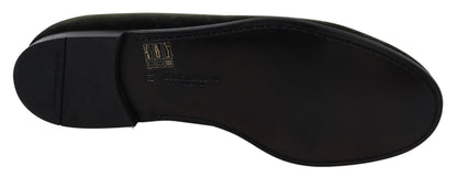 Mocassins pour homme Dolce & Gabbana en velours vert