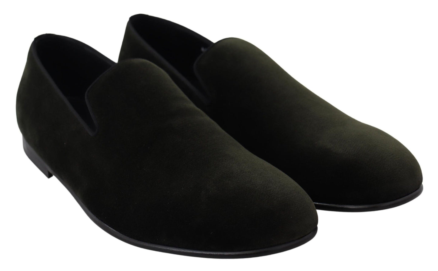 Mocassins pour homme Dolce & Gabbana en velours vert