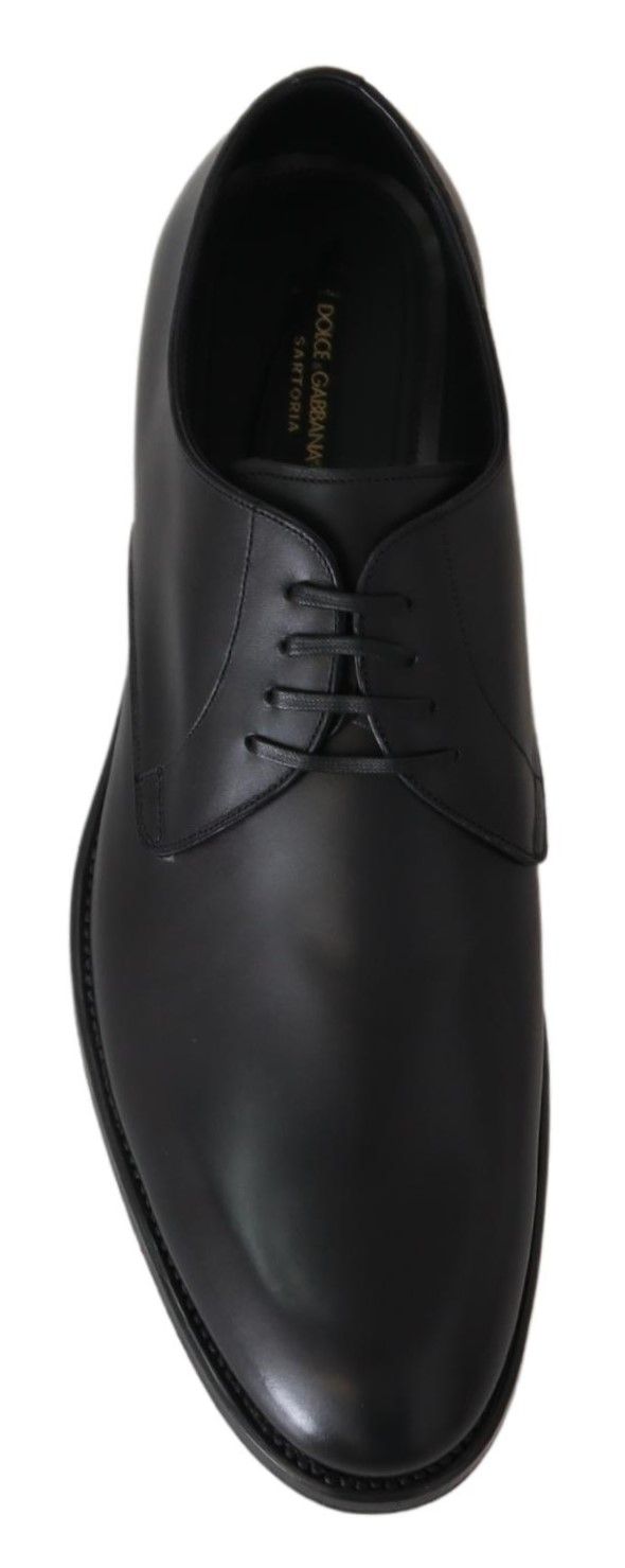 Chaussures Dolce & Gabbana SARTORIA faites à la main en cuir noir