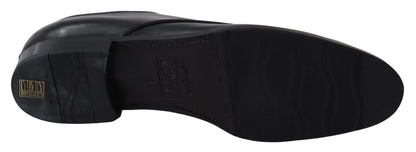 Chaussures Dolce & Gabbana SARTORIA faites à la main en cuir noir