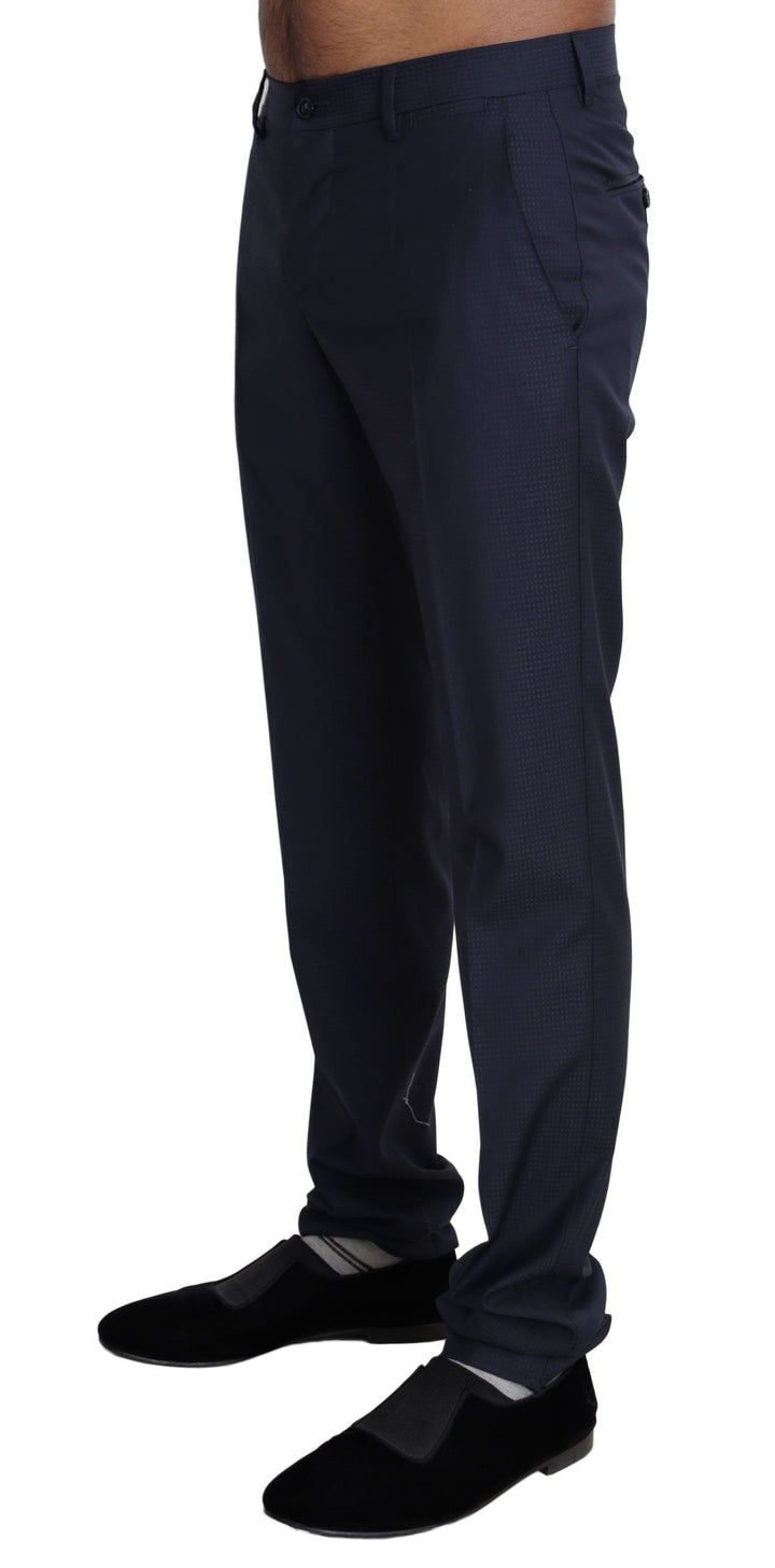 Pantalones de vestir formales de hombre Dolce & Gabbana azul marino