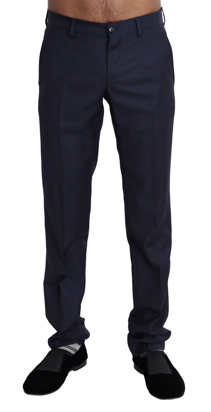 Pantalones de vestir formales de hombre Dolce & Gabbana azul marino