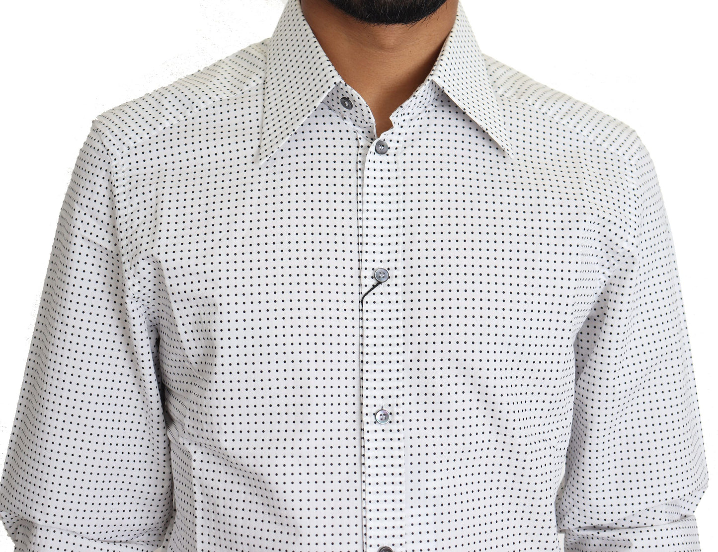 Chemise Dolce & Gabbana Noire à Pois Blancs