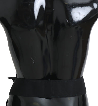 Ceinture large SARTORIA Dolce & Gabbana ornée d'une broche en cristal noire