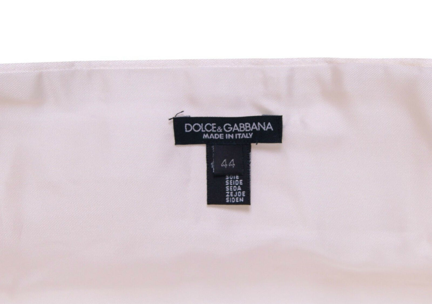 Ceinture de smoking Dolce & Gabbana blanche avec ceinture de smoking plissée