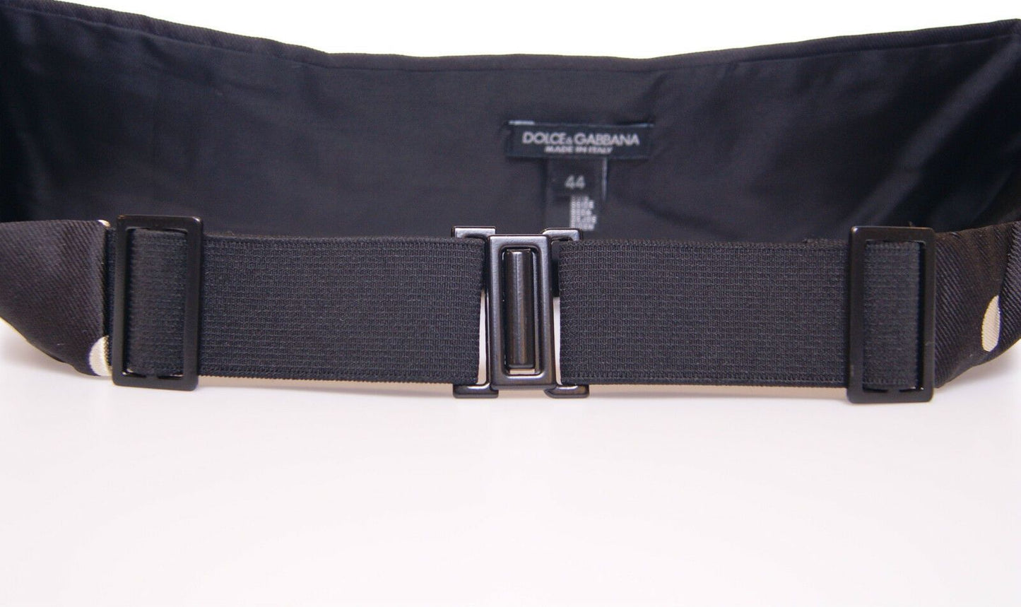Ceinture de smoking plissée noire Dolce & Gabbana