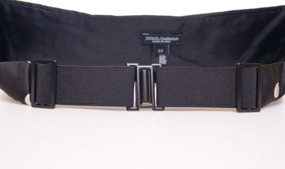 Ceinture de smoking plissée noire Dolce & Gabbana