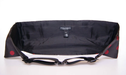 Ceinture de smoking cummerbund noire Dolce & Gabbana