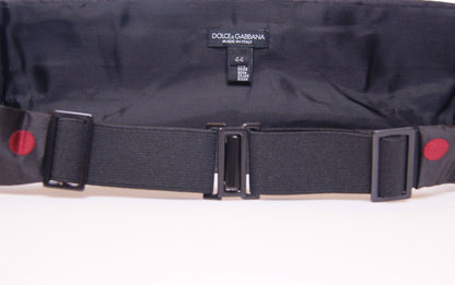 Ceinture de smoking cummerbund noire Dolce & Gabbana