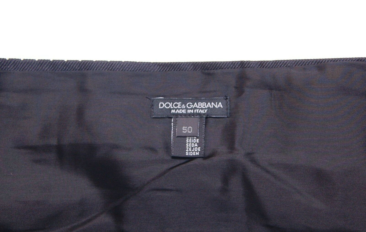 Ceinture de smoking Dolce & Gabbana noire avec ceinture de frac