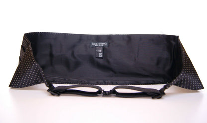 Ceinture de smoking Dolce & Gabbana noire avec cummerbund