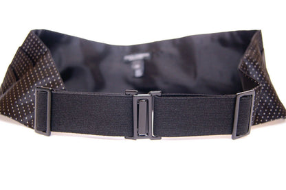 Ceinture de smoking Dolce & Gabbana noire avec cummerbund