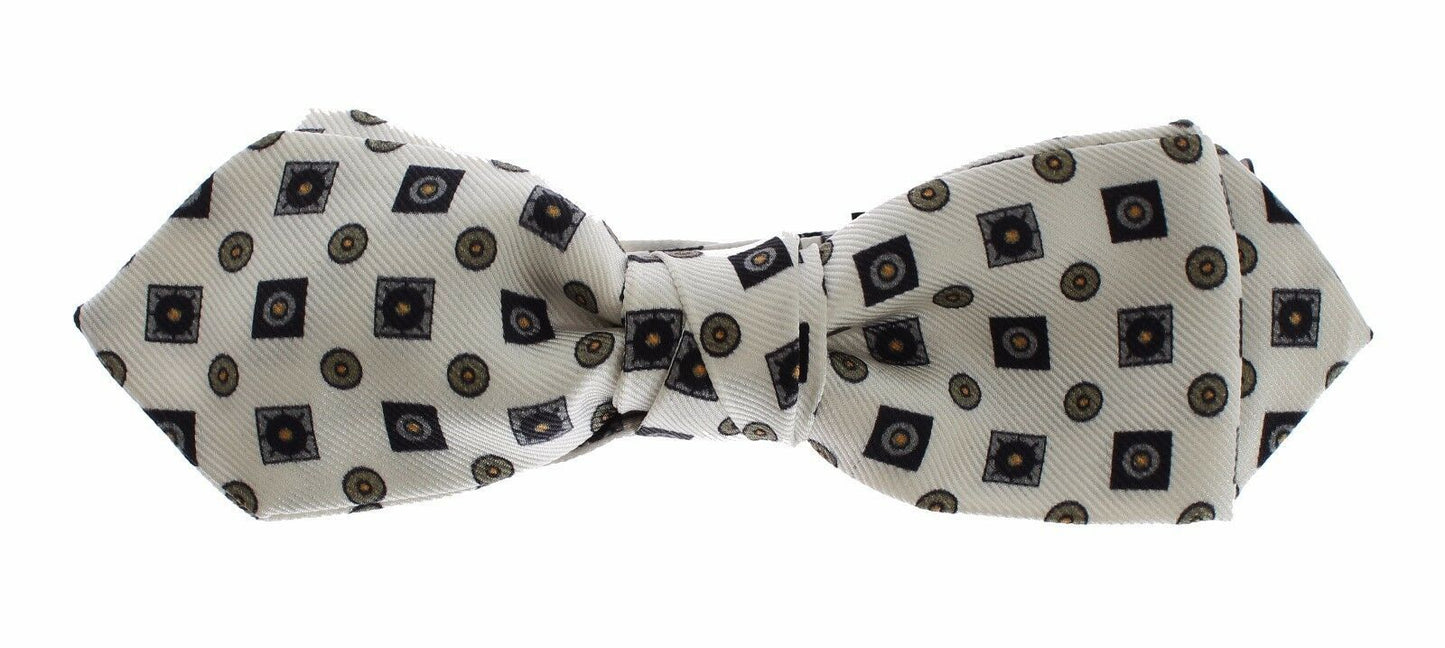 Coffret Cadeau Ceinture en Cuir pour Homme Dolce & Gabbana avec Nœud Papillon en Soie Blanche