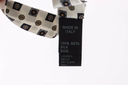 Coffret Cadeau Ceinture en Cuir pour Homme Dolce & Gabbana avec Nœud Papillon en Soie Blanche