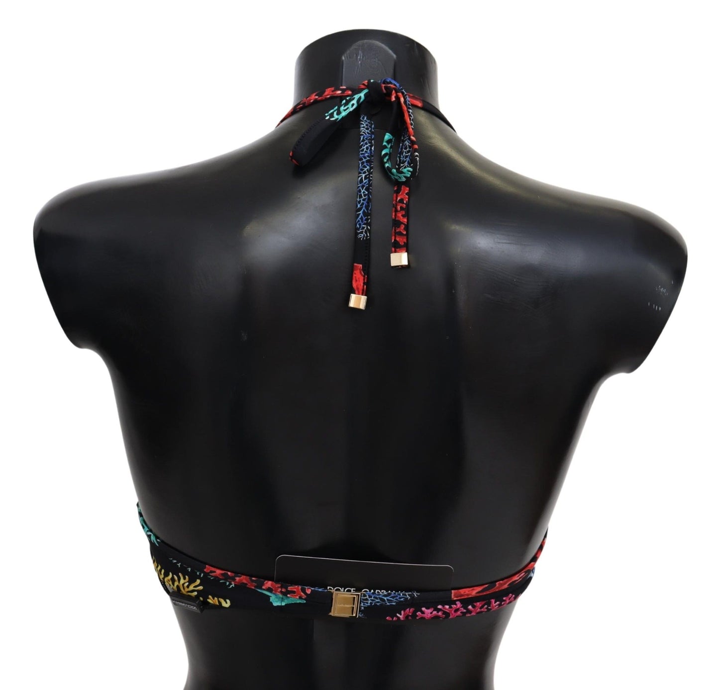 Haut de bikini femme Dolce & Gabbana motif Coraux noirs