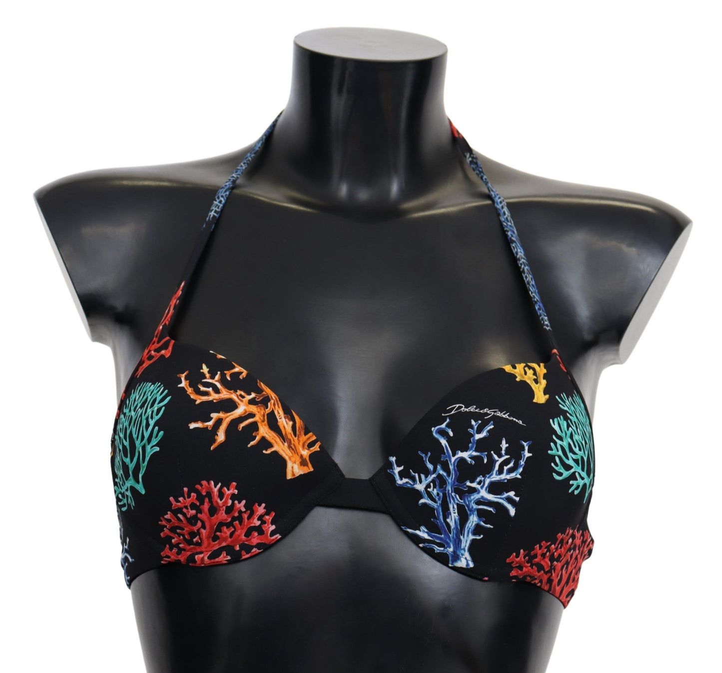 Haut de bikini femme Dolce & Gabbana motif Coraux noirs