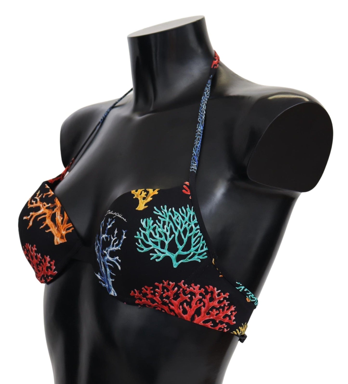 Haut de bikini femme Dolce & Gabbana motif Coraux noirs