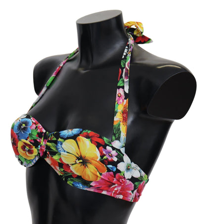 Hauts de bikini Dolce & Gabbana multicolores imprimés floraux