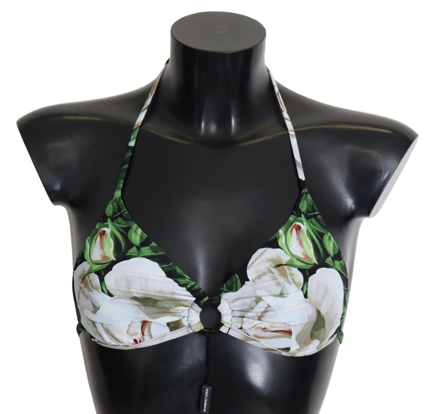 Haut de maillot de bain licou Dolce & Gabbana à imprimé floral multicolore