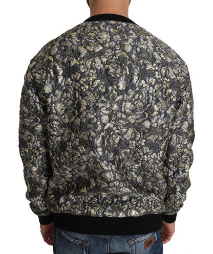 Pull en jacquard multicolore SAMBA à palmiers Dolce & Gabbana