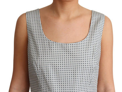 Robe trapèze Dolce & Gabbana en coton gris à pois