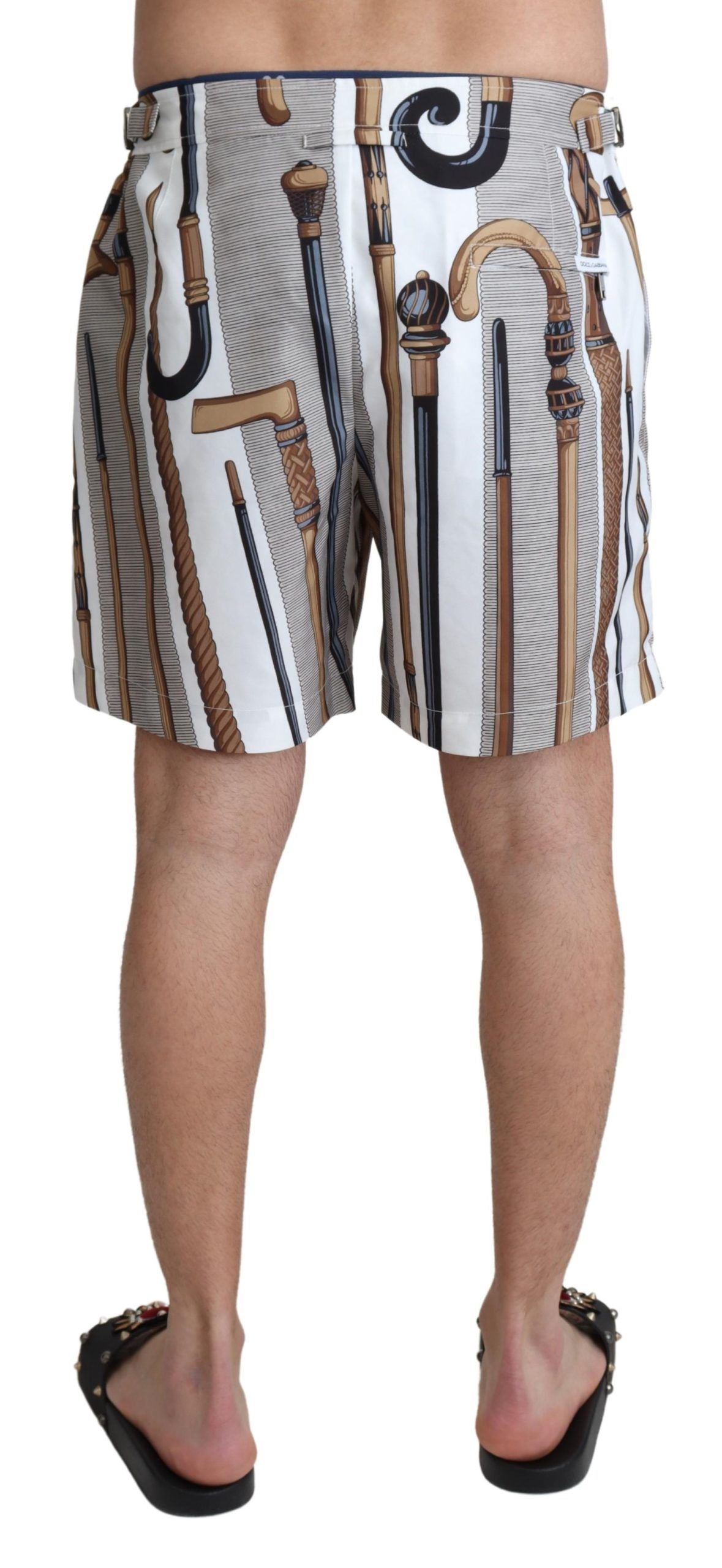 Short de bain Dolce & Gabbana Blanc Canne