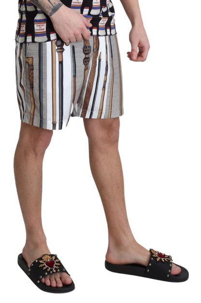 Short de bain Dolce & Gabbana Blanc Canne