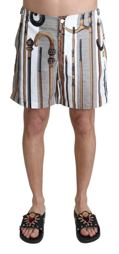 Short de bain Dolce & Gabbana Blanc Canne