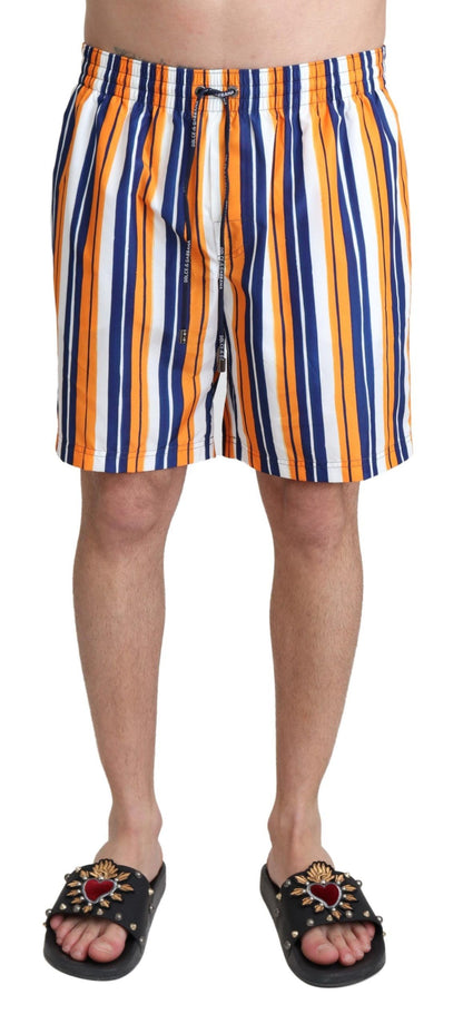 Dolce & Gabbana Short de bain rayé multicolore