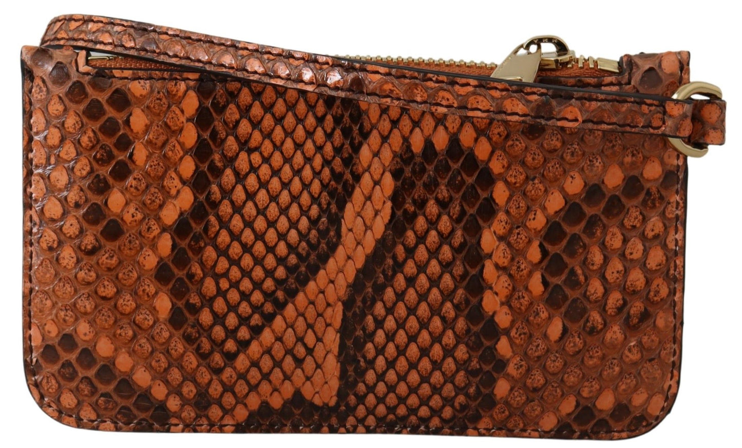 Dolce & Gabbana Porte-monnaie en cuir marron avec miroir AGNESE