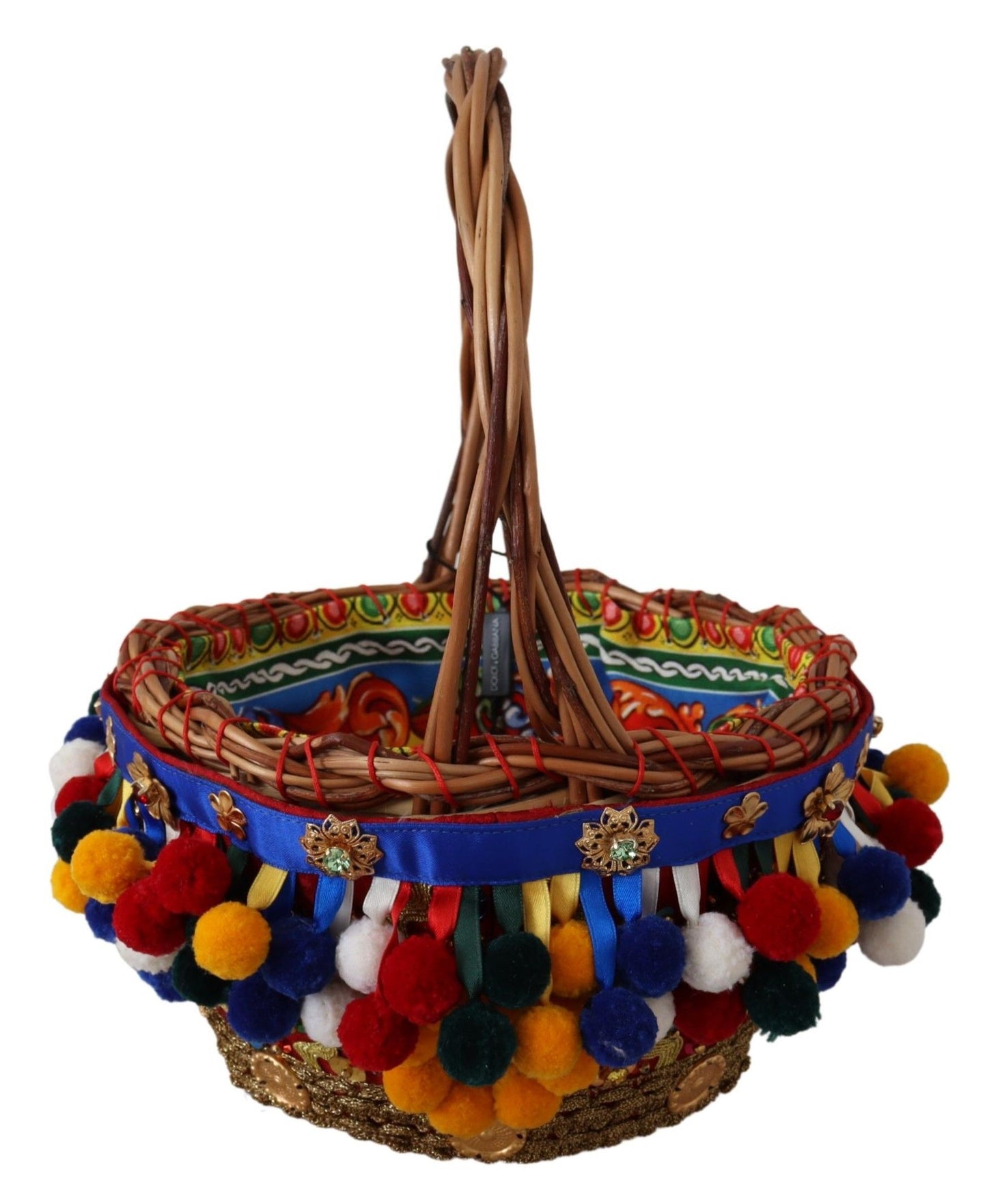 Sac cabas Dolce & Gabbana Agnese en coton multicolore orné