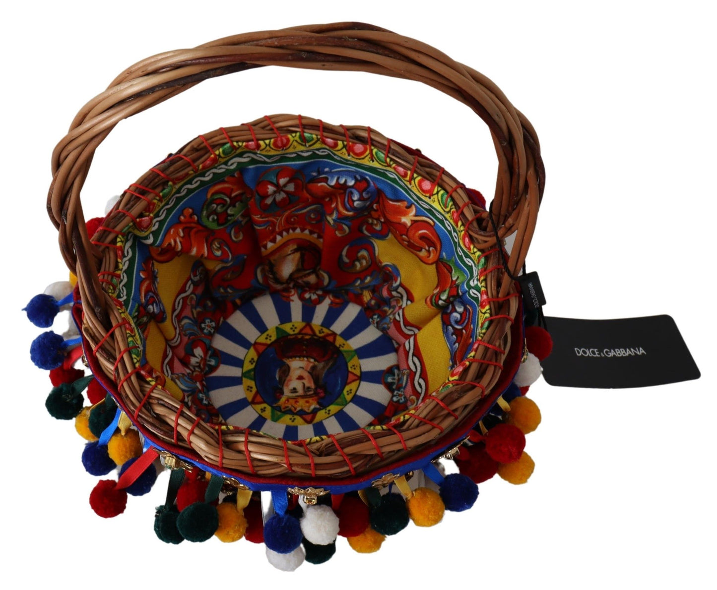 Sac cabas Dolce & Gabbana Agnese en coton multicolore orné