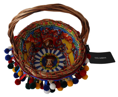 Sac cabas Dolce & Gabbana Agnese en coton multicolore orné