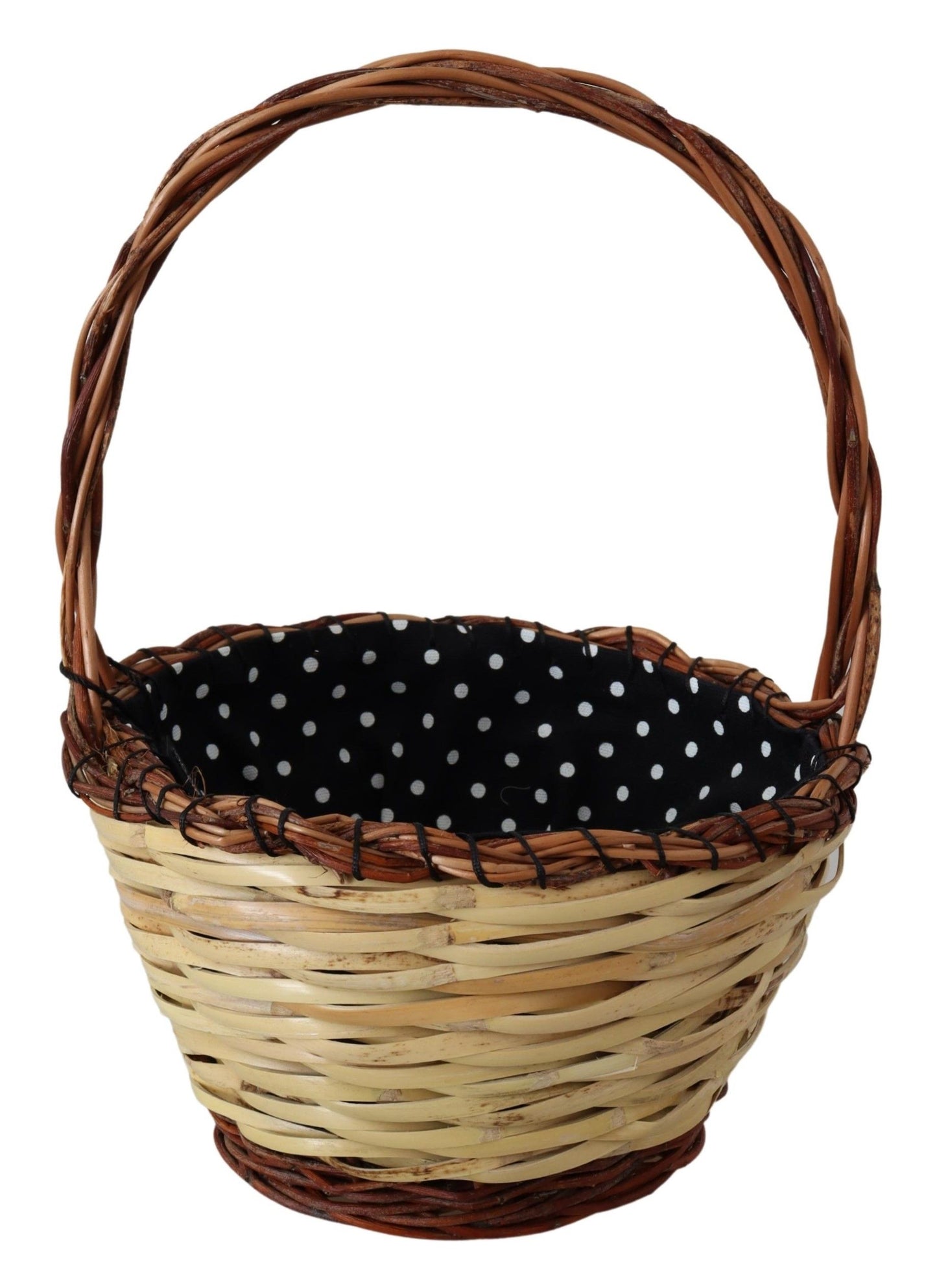 Sac fourre-tout Dolce & Gabbana en osier et rotin beige