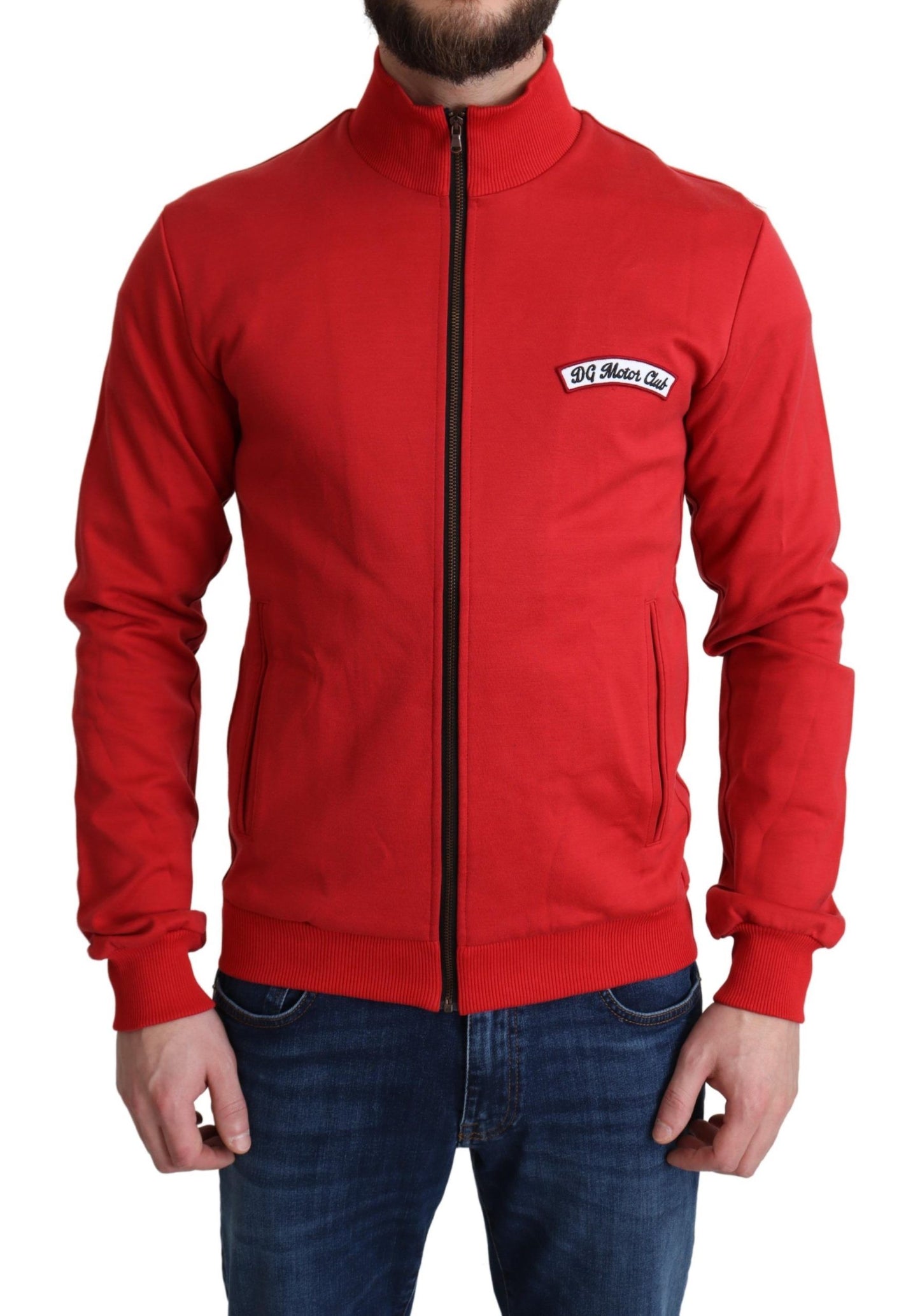Cardigan zippé Dolce & Gabbana Red DG Motor Club