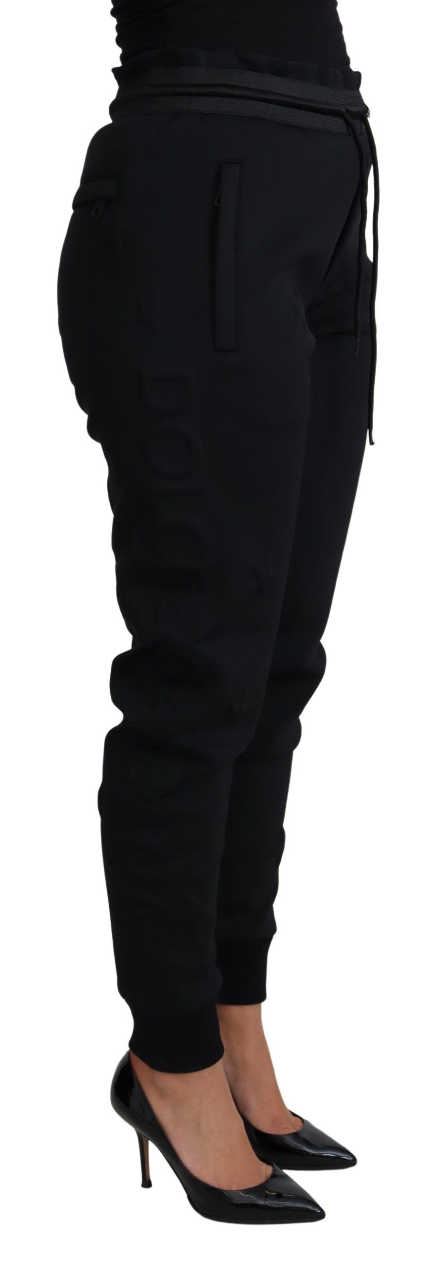 Pantalon de jogging Dolce & Gabbana en néoprène et polyester noir