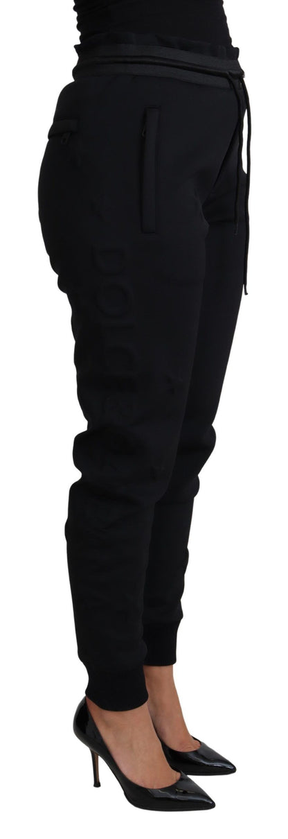 Pantalon de jogging Dolce & Gabbana en néoprène et polyester noir