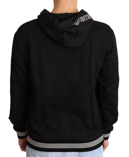 Pull à capuche en coton noir #dgfamily Dolce & Gabbana