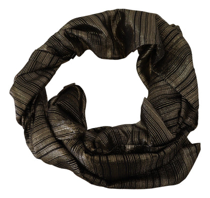 Écharpe/Châle Dolce & Gabbana en Soie Stretch Dorée Métallisée