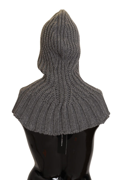Écharpe-cache-cœur en cachemire tricoté 100 % gris Dolce & Gabbana, taille unique
