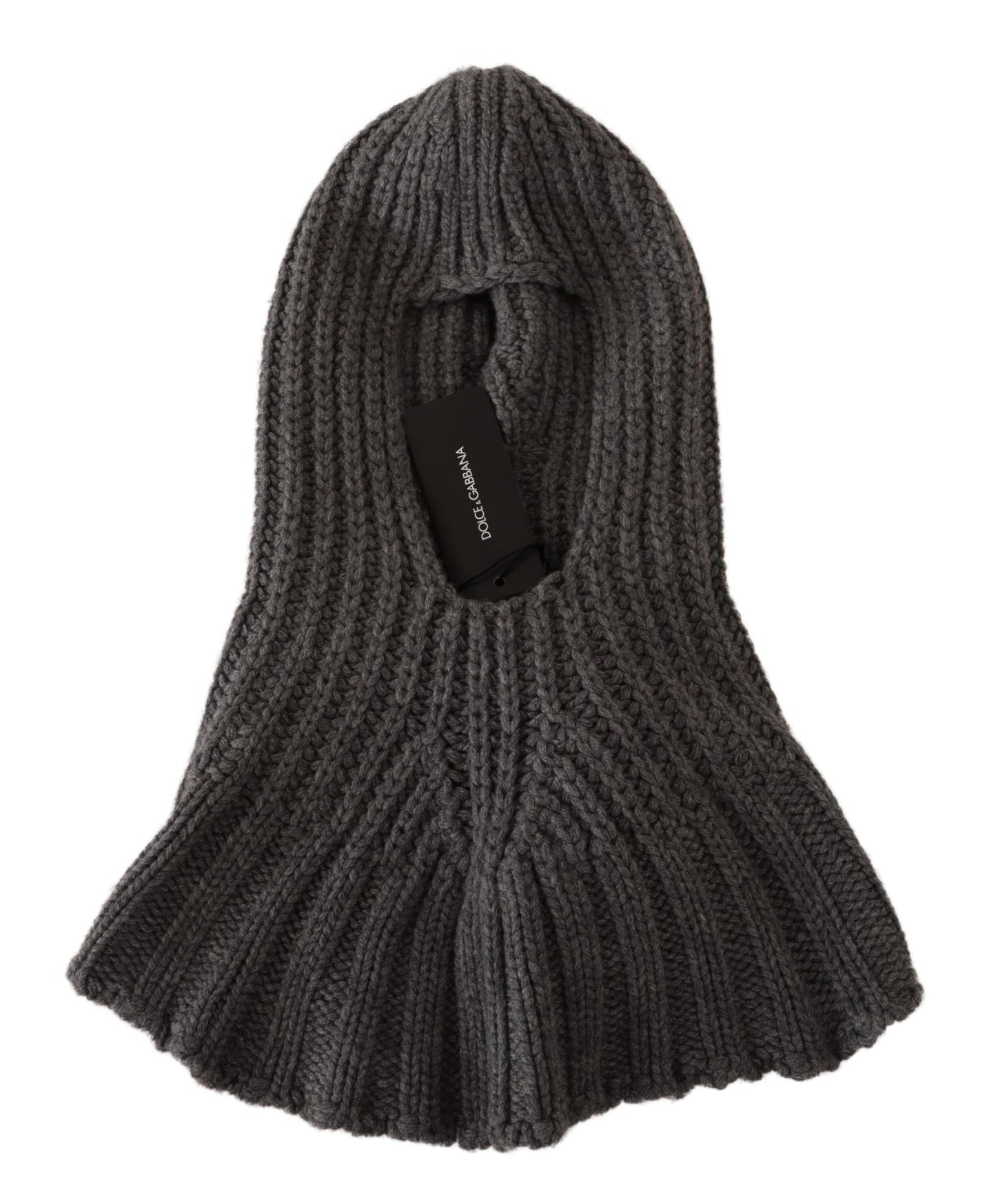 Écharpe-cache-cœur en cachemire tricoté 100 % gris Dolce & Gabbana, taille unique