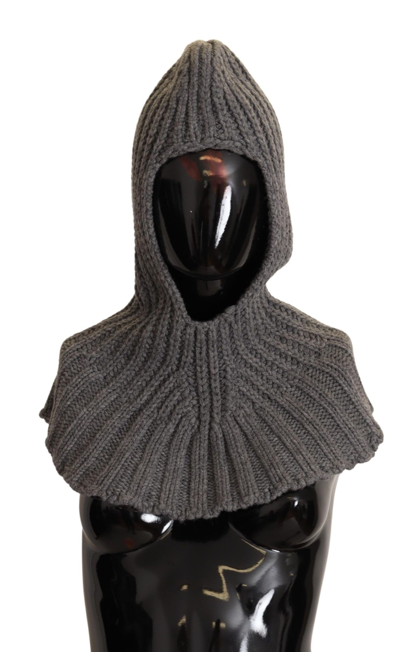 Écharpe-cache-cœur en cachemire tricoté 100 % gris Dolce & Gabbana, taille unique
