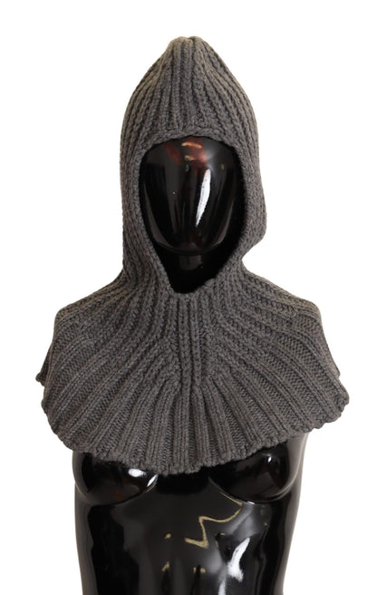 Écharpe-cache-cœur en cachemire tricoté 100 % gris Dolce & Gabbana, taille unique